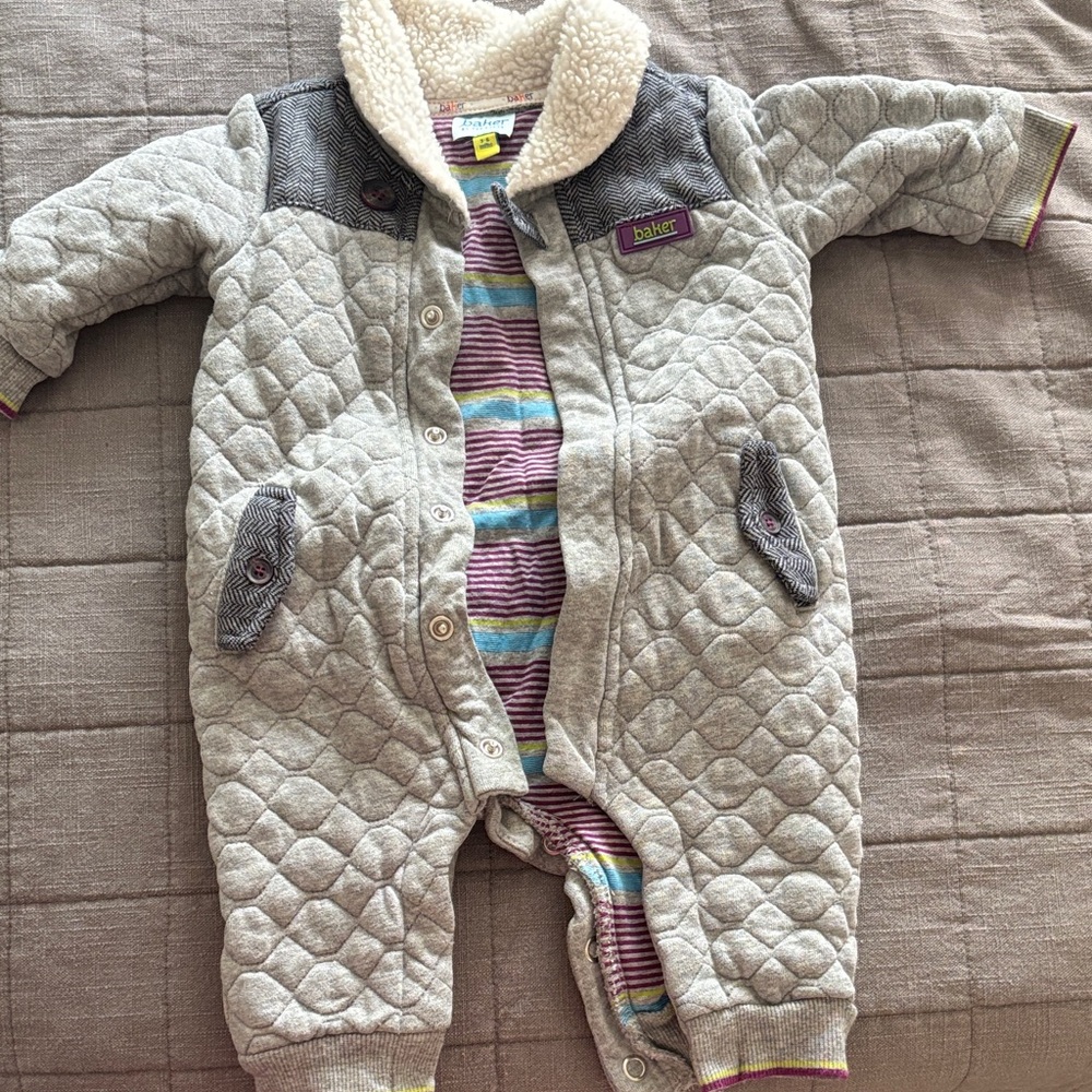 Baker by Ted Baker baby thick lined bodysuit